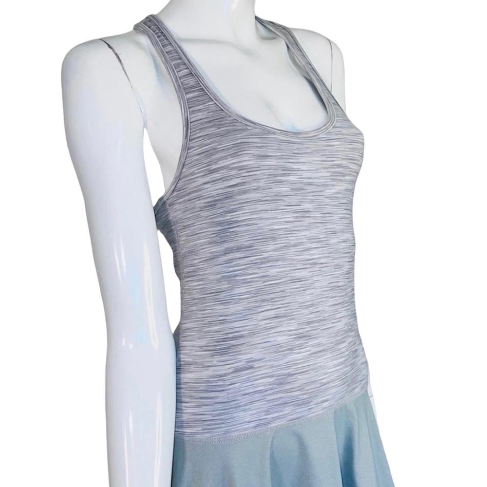 Tonic Sleeveless Razor Back Athletic Green & Grey Tennis Gulf Tennis Dress - Picture 4 of 8